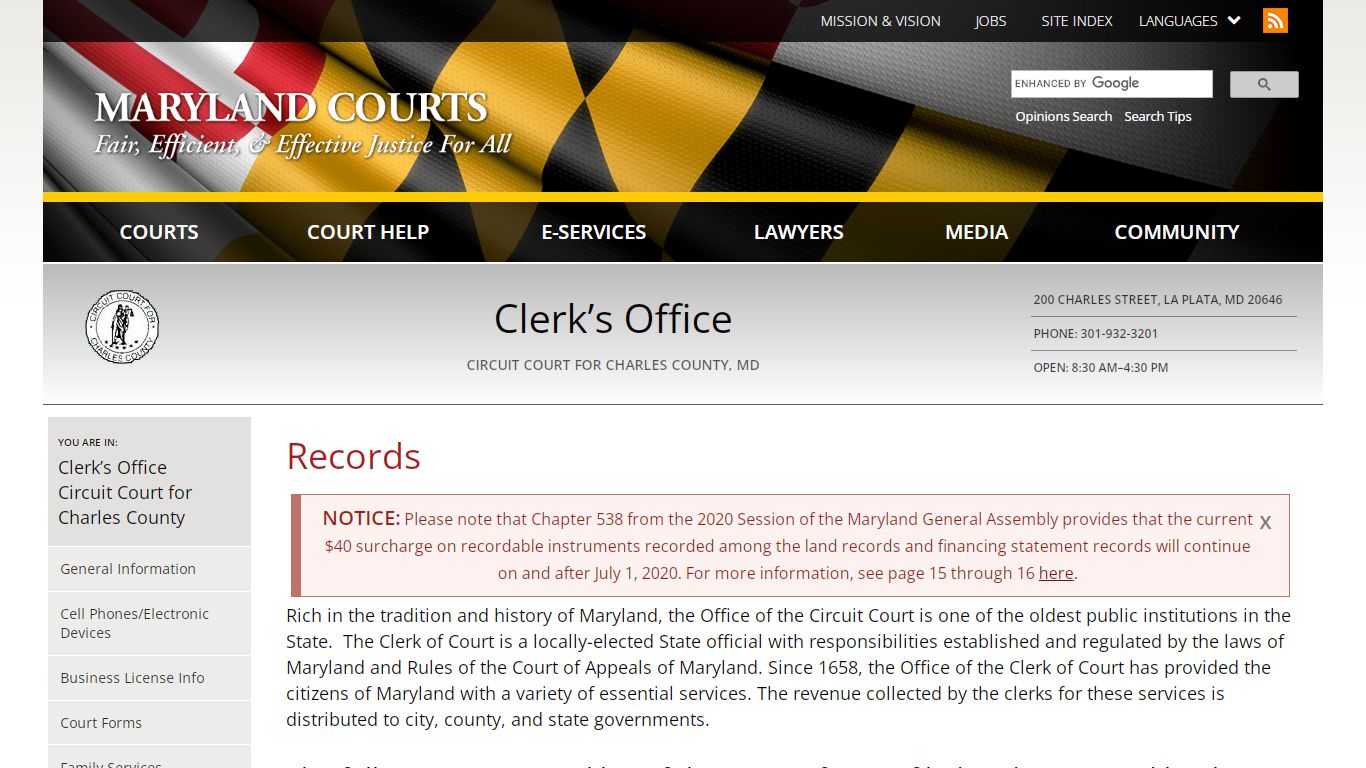 Records | Maryland Courts